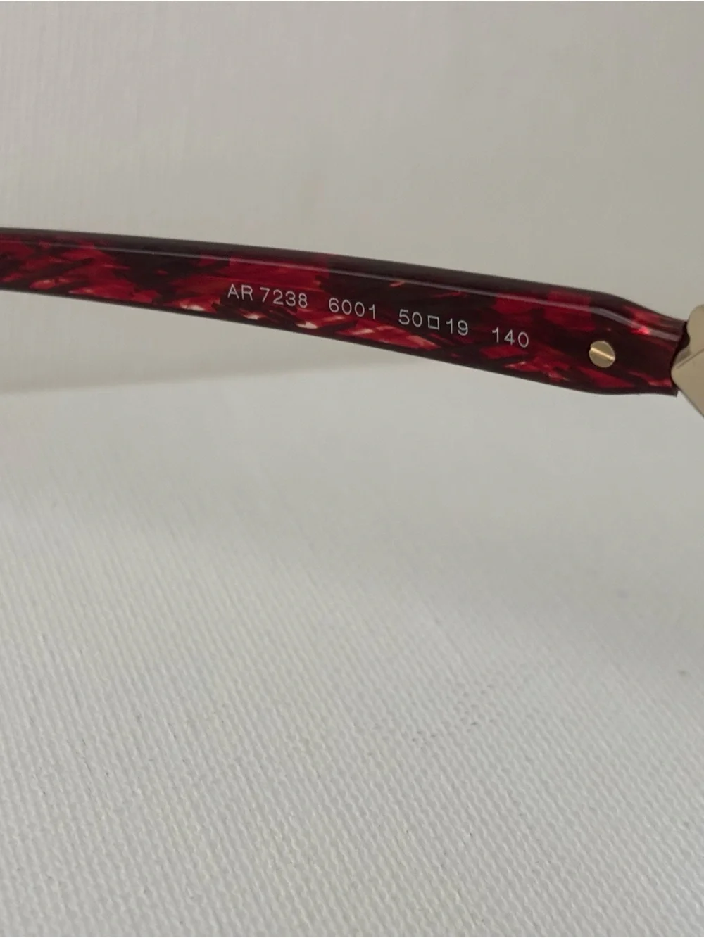 Giorgio Armani Women's Red Tortoiseshell Cat-Eye Optical Frames